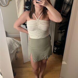 Aritzia Sunday best Tatiana skirt in sage basil green